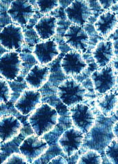 shibori, indigo shibori, aizome shibori, miura shibori, hana pattern, shibori pattern, shibori design, shibori technique, indigo dyeing