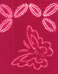 shibori, hira nui shibori, natural dye, natural dyeing, kusakizome, butterfly, silk shibori, japanese shibori, indigo dyeing, shiborizome, textile, resist shibori, traditional shibori